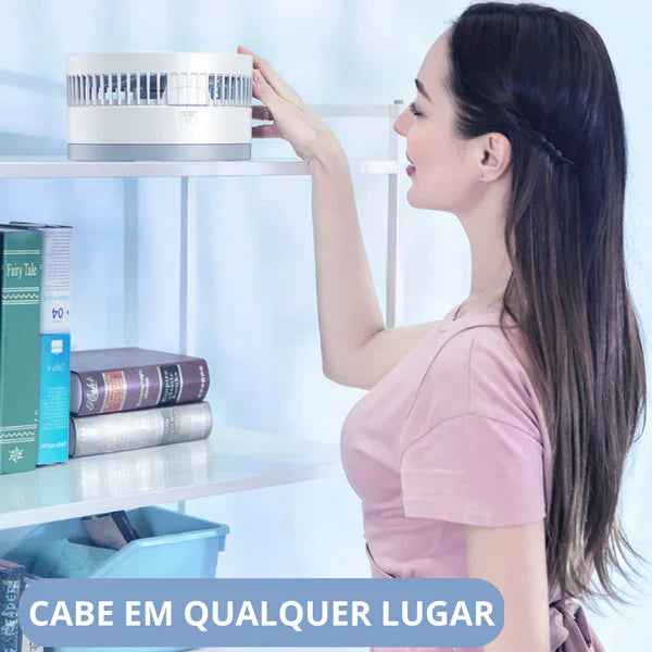 Mini Ventilador Portátil Silencioso Inteligente