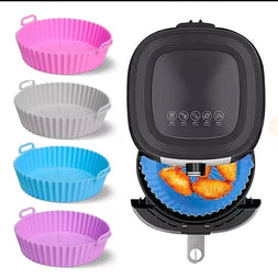 Cestos Forma De Silicone Air Fryer 15cm Antiaderente