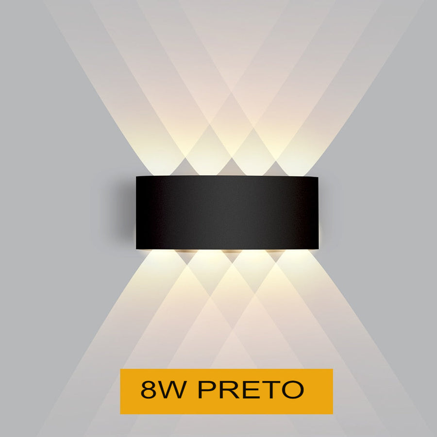 Arandela de Parede Externa em LED à Prova D'Água