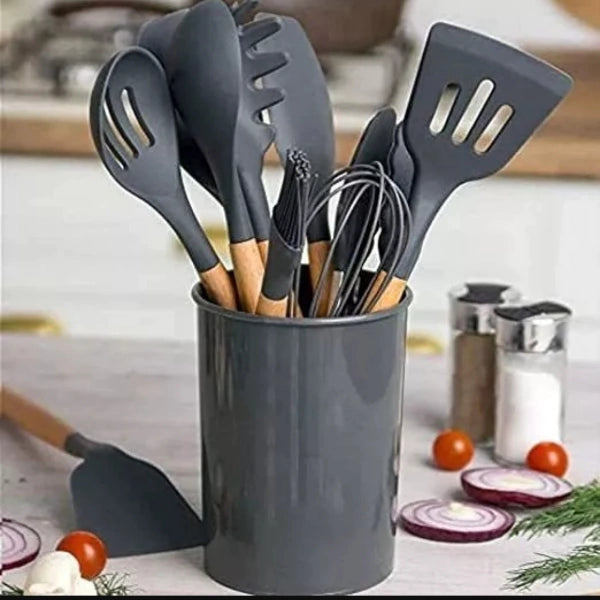 Kit de Utensílios em Silicone com 12 Peças